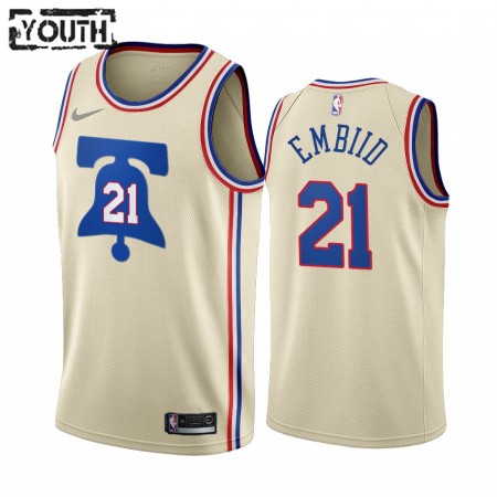 Kinder NBA Philadelphia 76ers Trikot Joel Embiid 21 2020-21 Earned Edition Swingman